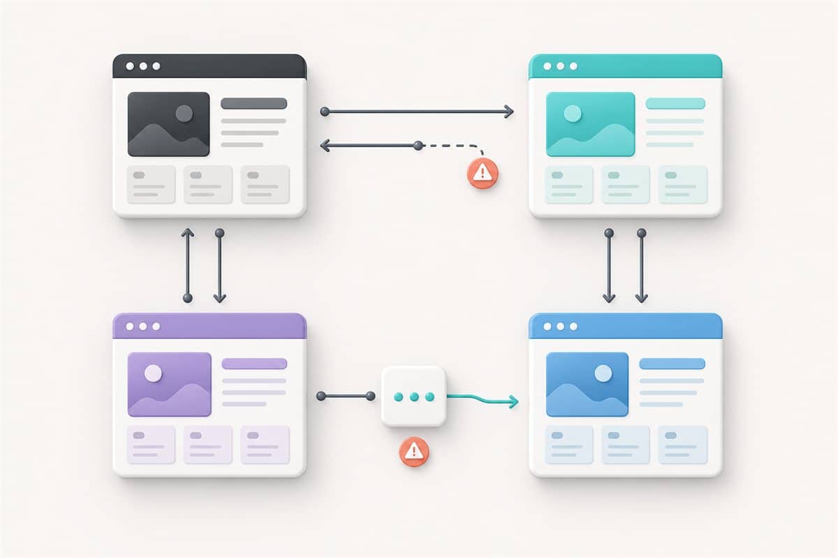 Схема hreflang с отсутствующей обратной ссылкой и перенаправлением
